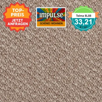 Quadratisches Bild vom Vorwerk Telma Teppichboden in sand